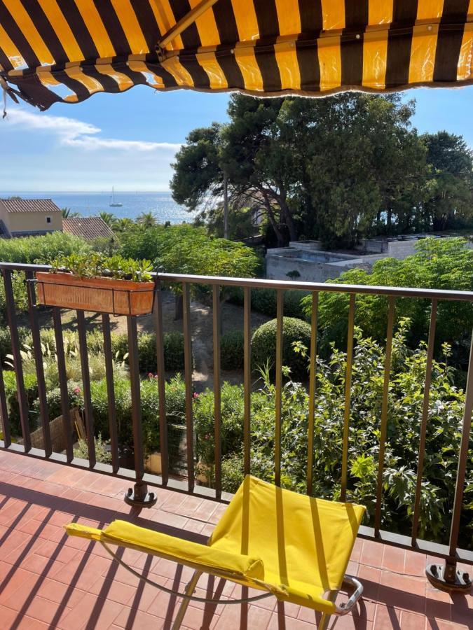 Appartement Cosy Vue Mer A 50 M De La Plage - Refait A Neuf Et Climatise Le Pradet Kültér fotó